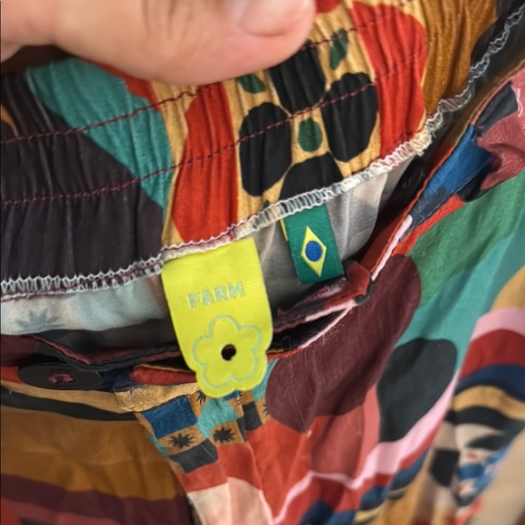 FARM RIO Colorful Geometric Patterned Pants - Picture 2 of 4